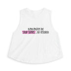 "Highlighting the Strap Scenes...For Research" Crop Top